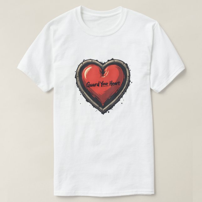 Camiseta Guarda seu coração (Frente do Design)