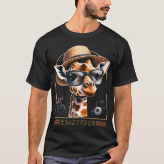 Camiseta Guarda Zoológico Giraffe Safari Zoo Keepeer - desi