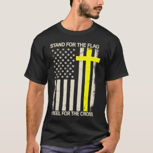 Camiseta Guardar O Cabelo De Bandeira Para O Amarelo Espess