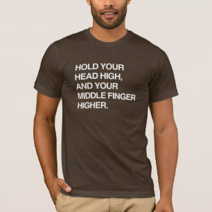 CAMISETA GUARDARE SEU DEDO ALTO E SEU MÉDIO PRINCIPAL MAIS