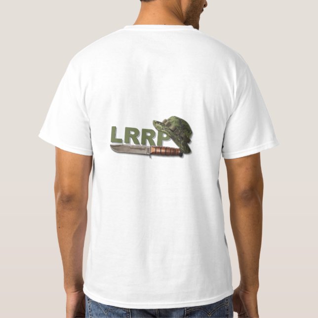 Camiseta Guardas florestais militares LRRP dos fuzileiros (Verso)