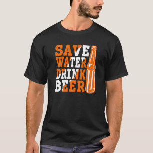 Camiseta Guarde água Beer Beer Bebendo 3
