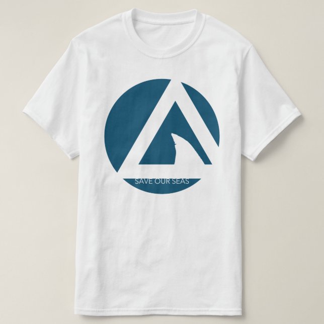 Camiseta guarde os nossos tricórtimos do mar (Frente do Design)