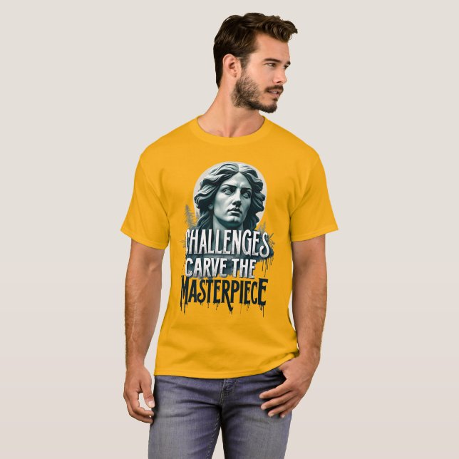 Camiseta Guarde seu destino - Tipografia Inspiracional (Frente Completa)