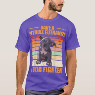 Camiseta Guarde um Pitbull Euthanize um Vestuário de Combat