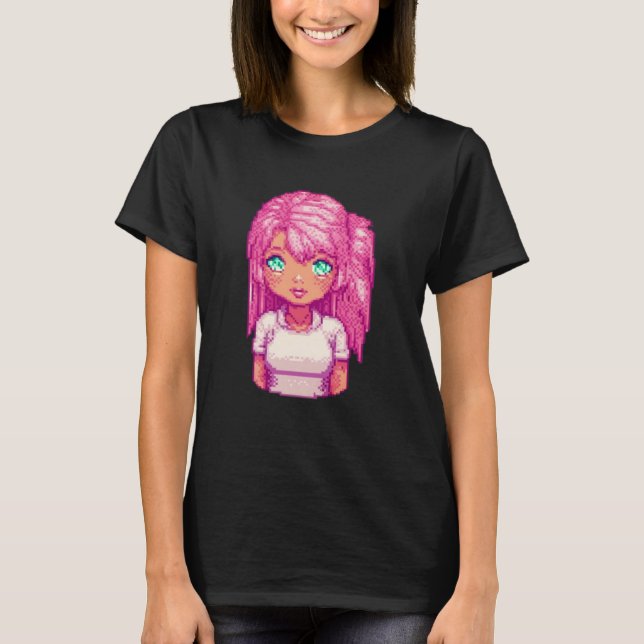 Camiseta Guardiã Celestial garota rosa (Frente)