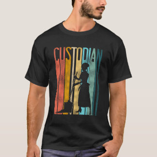 Camiseta Guardiã de custódia escolar Retro Vintage Menina
