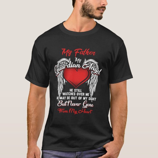 Camiseta Guardian Angel My Father Christmas He Watches Over (Frente)