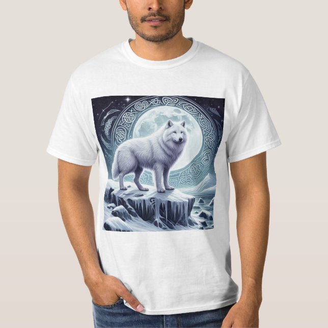 Camiseta Guardianes del Ártico: Lobo Céltico (Frente)