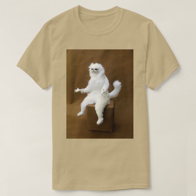 Camiseta Guardião da Sala de Gato Persa (Frente do Design)