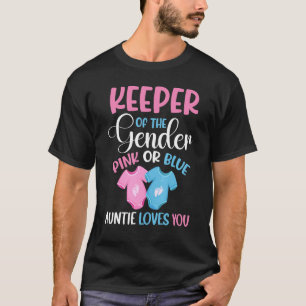 Camiseta Guardião Da Tia Do Gênero Te Ama A Gravidez E