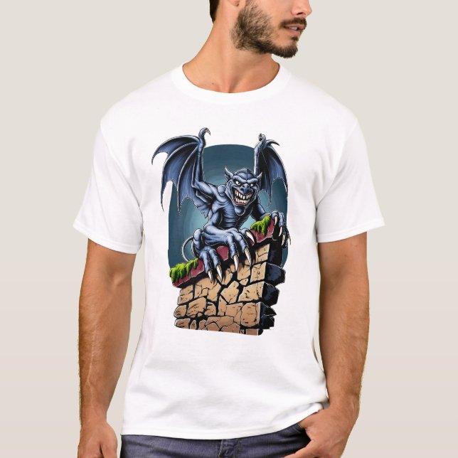 Camiseta Guardião das Alturas: Um Trabalho de arte de Gótic (Frente)
