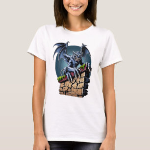 Camiseta Guardião das Alturas: Uma Obra de Arte Gótica de G