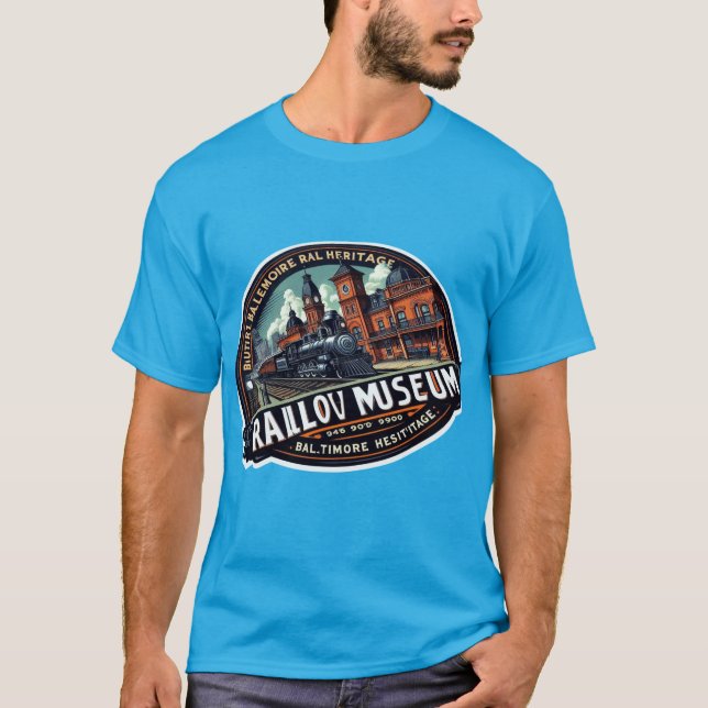 Camiseta Guardião das Trilhas: Museu B&O, Baltimore (Frente)