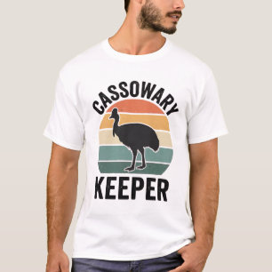 Camiseta Guardião de Casuar engraçado amante de pássaros re