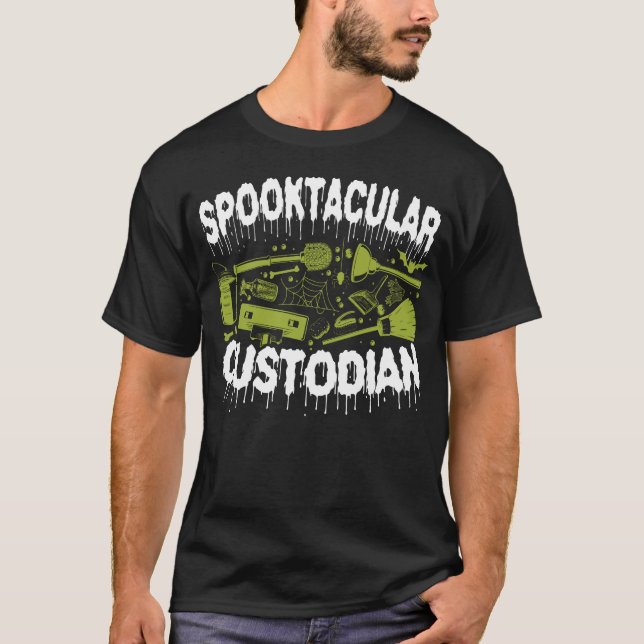 Camiseta Guardião de custódia Spooktacular Guardião Hallowe (Frente)