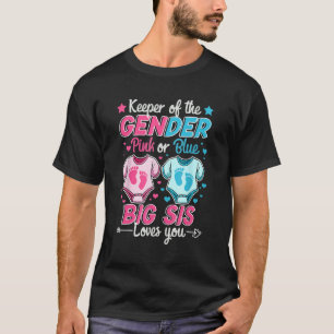 Camiseta Guardião De Gênero Revele Rosa Ou Azul Grandes Amo
