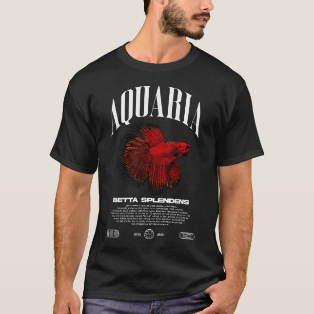 Camiseta Guardião de Peixe Betta Moda Urbana Moderna (Frente)