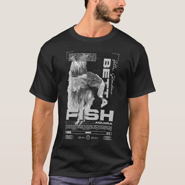Camiseta Guardião de Peixe Betta Moda Urbana Moderna (Frente)