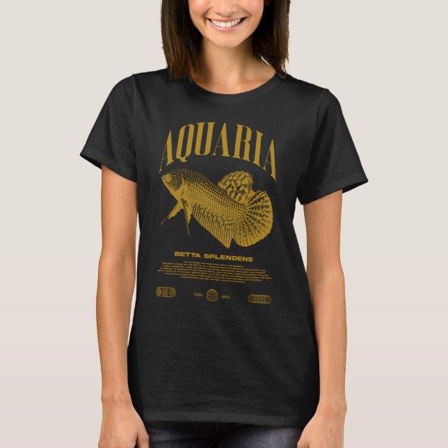Camiseta Guardião de Peixe Betta Moda Urbana Moderna (Frente)