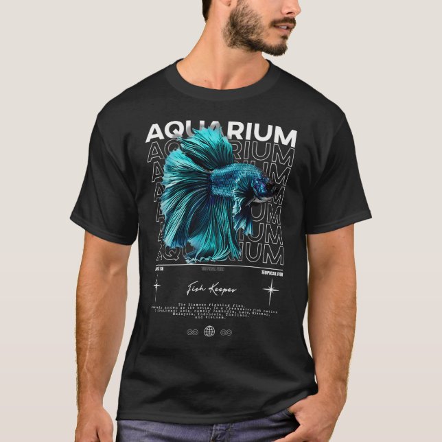 Camiseta Guardião de Peixe Betta Moda Urbana Moderna (Frente)