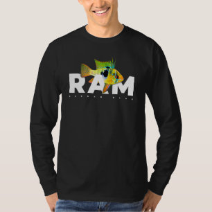 Camiseta Guardião de Peixes de Aquário de Ram Azul Alemão
