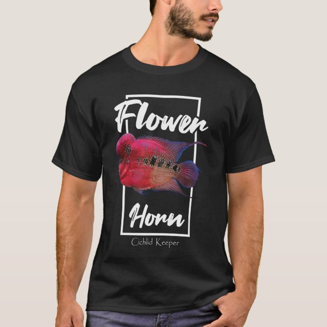 Camiseta Guardião de Peixes de Monstro de Flores (Frente)