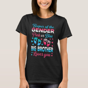 Camiseta Guardião Do Gênero Grande Irmão Te Ama Um Bebê