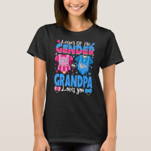 Camiseta Guardião Do Gênero O Vovô Te Ama Rosa Ou Azul Ba