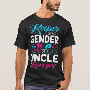Camiseta Guardião Do Gênero Que Tio Ama Seu Filho Anunciar