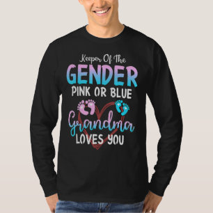 Camiseta Guardião Do Gênero Rosa Ou Azul Que A Vovó Te Ama