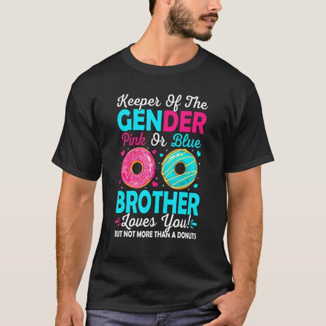 Camiseta Guardião Do Gênero Rosa Ou Irmão Azul Te Ama (Frente)