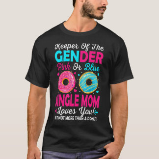 Camiseta Guardião Do Gênero Rosa Ou Solteiro Azul Que A Mãe