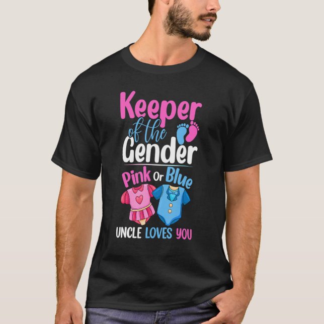Camiseta Guardião Do Gênero Rosa Ou Tio Azul Te Ama (Frente)