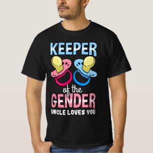 Camiseta Guardião Do Gênero Tio Te Ama Chá de fraldas N