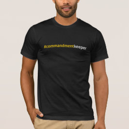 Camiseta Guardião do Mandamento da Hashtag Religiosa Modern
