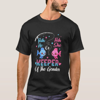 Camiseta Guardião Do Peixe De Gênero Ele Ou Revelação De Gê