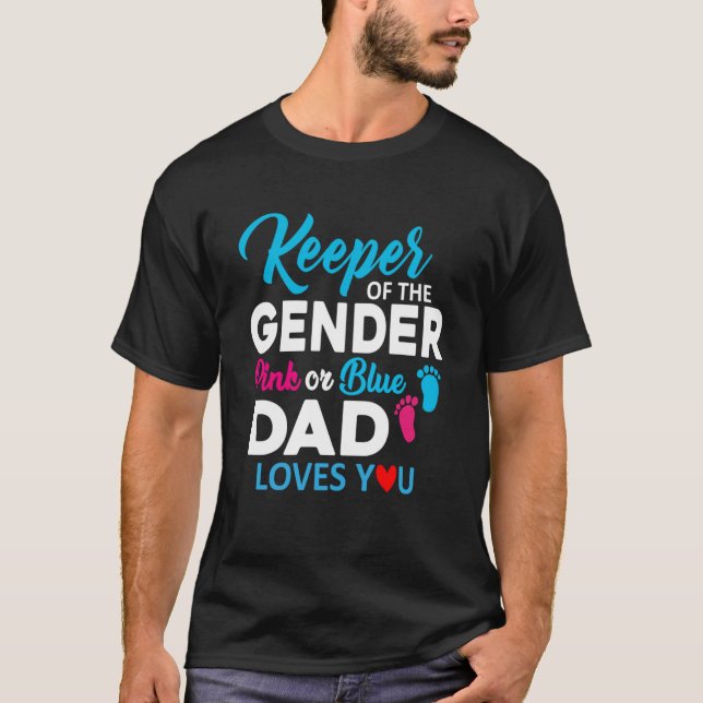 Camiseta Guardião do Rosa de Gênero ou do Pai Azul te ama (Frente)