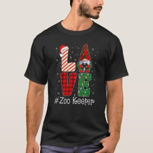 Camiseta Guardião do Zoológico AMOR Gnomo Pijama Engraçado