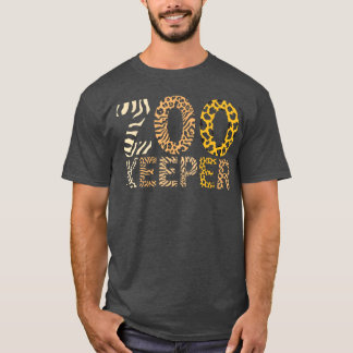 Camiseta Guardião do Zoológico Animais Safari Cuidador de Z
