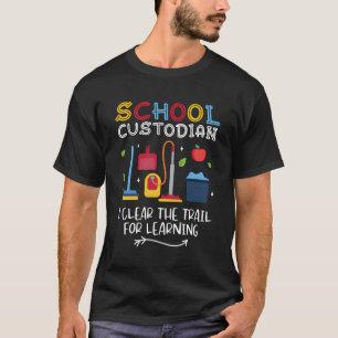 Camiseta Guardião Escolar Eu Limpo O Caminho Para Aprender