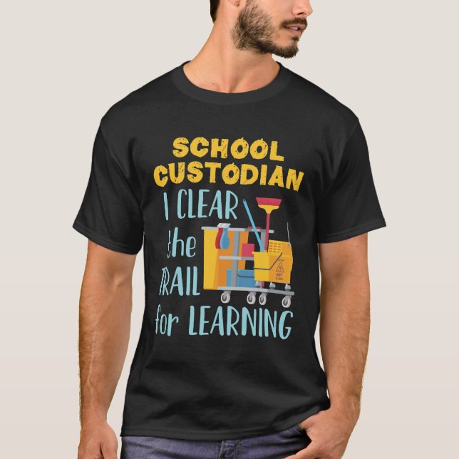 Camiseta Guardião Escolar Eu Limpo o Caminho para Aprendiza (Frente)