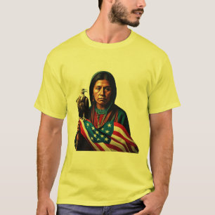 Camiseta Guardião Patriótico: Abutre e Bandeira
