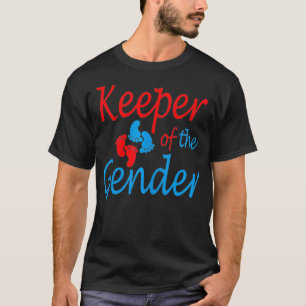 Camiseta guardião vermelho e azul da ideia do partido de gê
