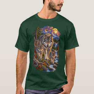 Camiseta Guardiões de Lobos – Família de Lobos Montanheses