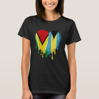 Camiseta Guatemala Bahamas Flag Heart Citizen Grown Patriot
