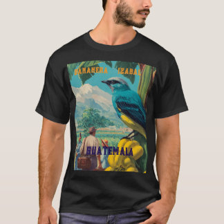 Camiseta GUATEMALA, BANANERA IZABAL Retro poster