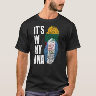 Camiseta Guatemala e Lituânia: Mistura de DNA Heritage Flag