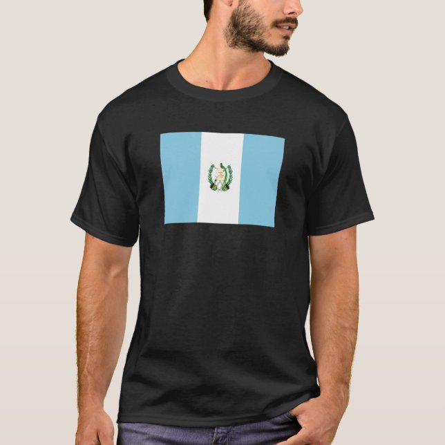 Camiseta Guatemala Flag Chapin Quetzal Antigua Tikal Peten  (Frente)
