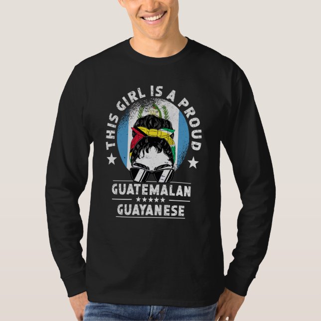 Camiseta Guatemala Flag Guyana Grown Women Girl Citizen Pri (Frente)